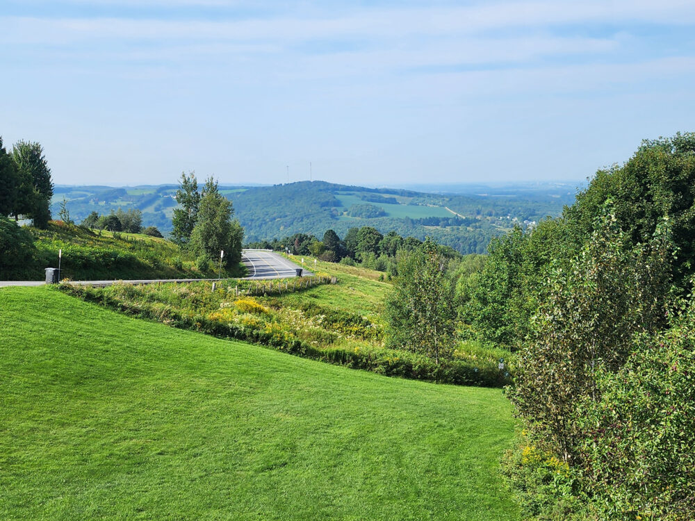 Vue sur la route pour aller au parc